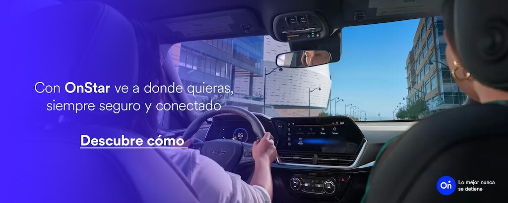 Disfruta las innovaciones de OnStar: desde infoentretenimiento hasta conectividad con tu celular.